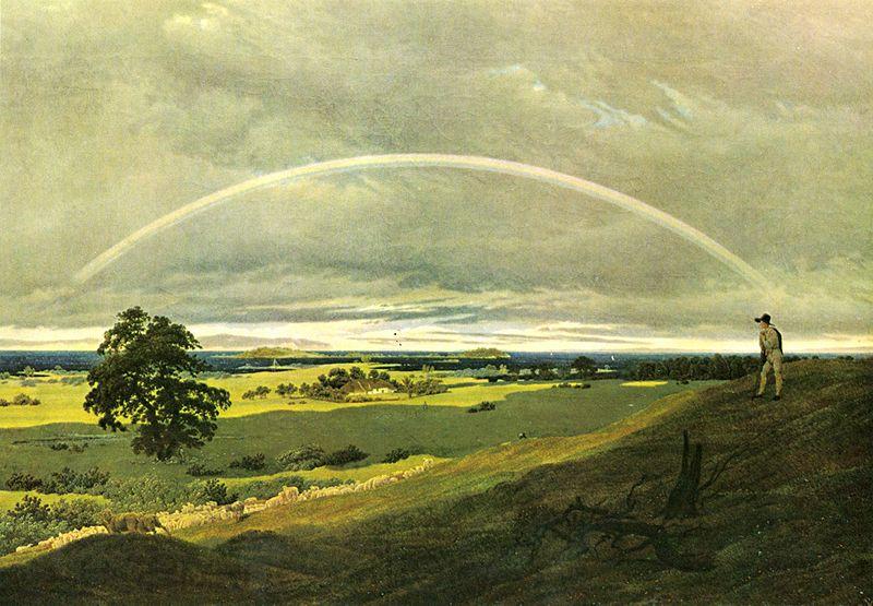 Caspar David Friedrich Landschaft mit Regenbogen